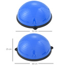 Bild 3 von HOMCOM Yoga Balance Ball mit Pumpe Ø52 cm Gymnastikball Fitnessstudio Kunststoff Blau