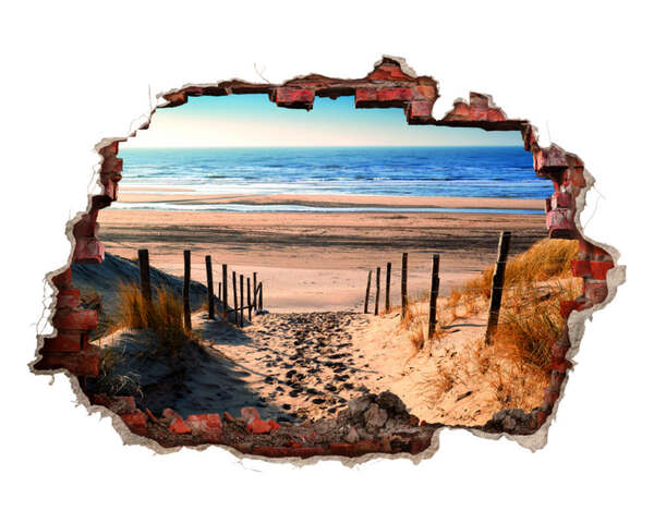 Bild 1 von MAXXMEE 3D-Wandtattoo - Weg zum Strand mit Steg