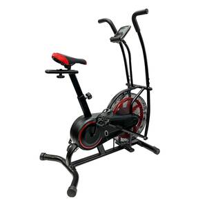 Peak Power Air Bike Heimtrainer, Fitnessbike mit Windrad, inkl. beweglichen Griffen , App-kompatibel