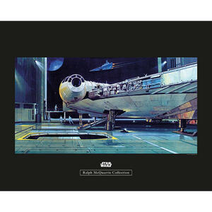 Komar Wandbild Star Wars Classic RMQ Falcon Hangar Star Wars B/L: ca. 50x40 cm