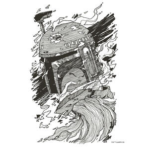 Komar Wandbild Star Wars Boba Fett Drawing Star Wars B/L: ca. 30x40 cm