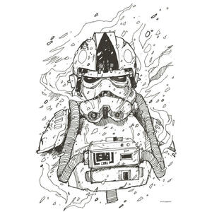 Komar Wandbild Star Wars Pilot Drawing Star Wars B/L: ca. 50x70 cm
