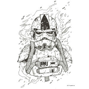 Komar Wandbild Star Wars Pilot Drawing Star Wars B/L: ca. 30x40 cm