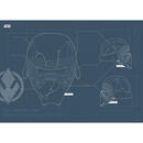 Bild 1 von Komar Wandbild Star Wars EP9 Blueprint Kylo Helmet Star Wars B/L: ca. 70x50 cm