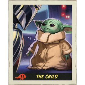 Komar Wandbild Mandalorian The Child Trading Card Disney B/L: ca. 40x50 cm