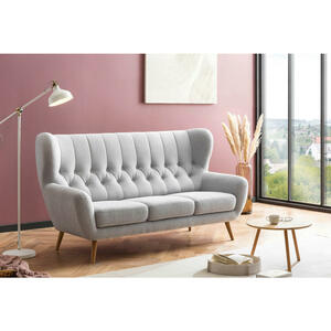 Sofa hellgrau B/H/T: ca. 187x101x95 cm