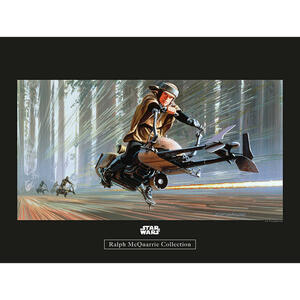Komar Wandbild Star Wars Classic RMQ Endor Speeder Star Wars - Intro B/L: ca. 40x30 cm