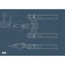 Bild 1 von Komar Wandbild Star Wars EP9 Blueprint Y-Wing Star Wars B/L: ca. 70x50 cm