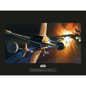 Komar Wandbild Star Wars Classic RMQ Endor Orbit W Star Wars B/L: ca. 40x30 cm