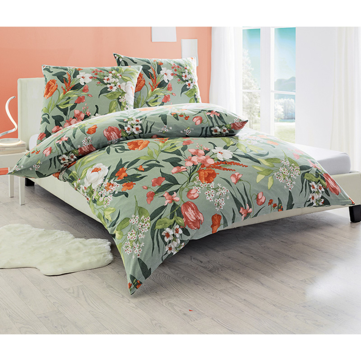 Bild 1 von Dreamtex Aloe-Vera Mako-Jersey-Bettwäsche - ca. 135 x 200 cm