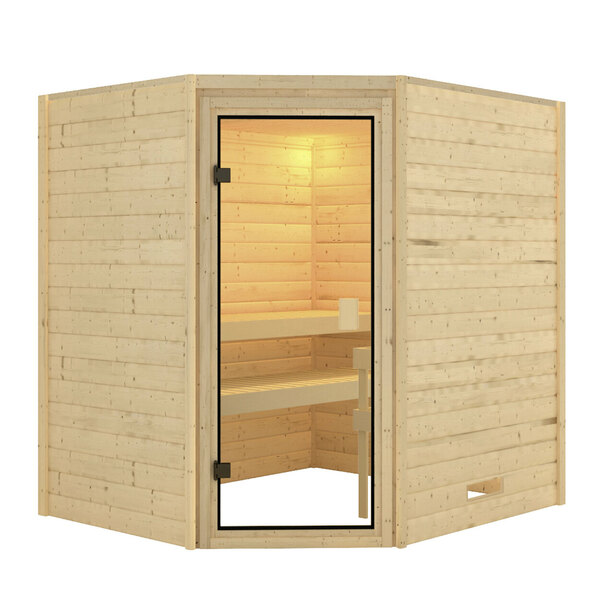 Bild 1 von Sauna-Set Vera, naturbelassen mit Ofen 4,5 kW