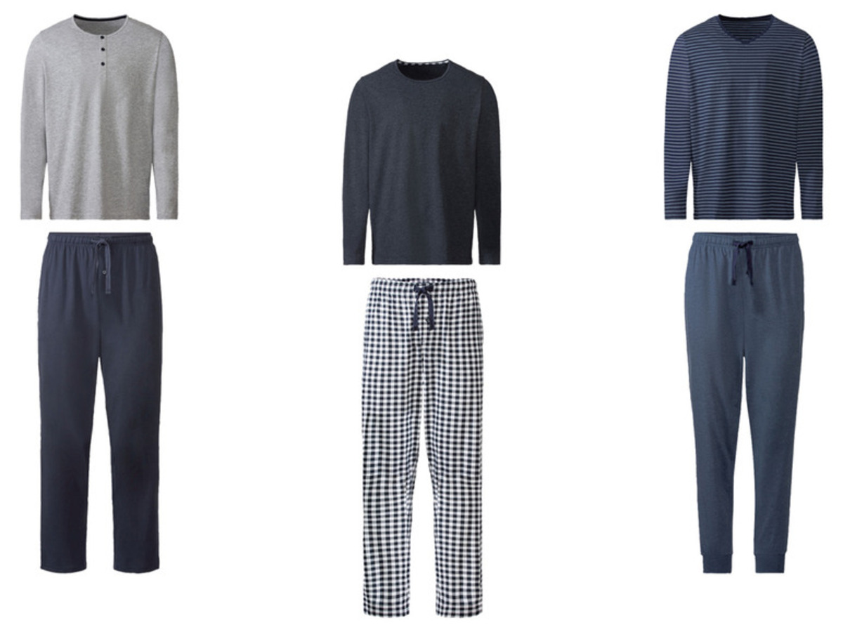 Bild 1 von LIVERGY Herren Pyjama mit Gummizugbund, lang