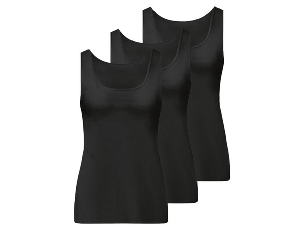 Bild 2 von esmara Damen Achselhemd, 3 Stück, hoher Baumwollanteil