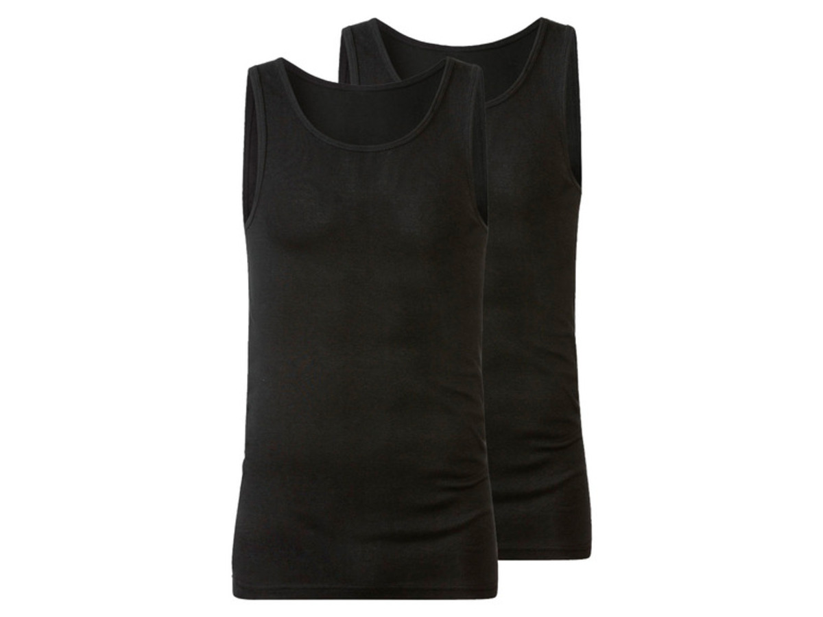 Bild 4 von LIVERGY Herren Feinripp-Achselhemden, 2 Stück, reine Baumwolle