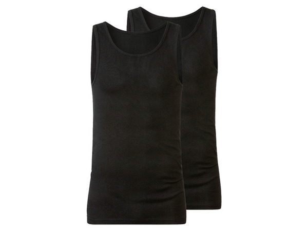 Bild 4 von LIVERGY Herren Feinripp-Achselhemden, 2 Stück, reine Baumwolle