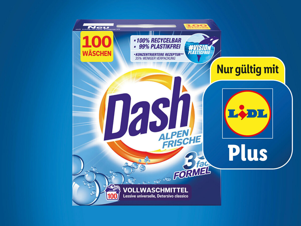 Bild 1 von Dash Pulver 100 Wäschen