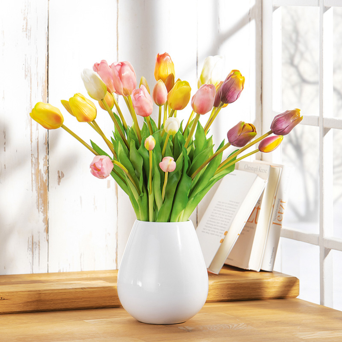 Bild 1 von Bella Casa Deko-Tulpen "Real Touch" 5er-Set