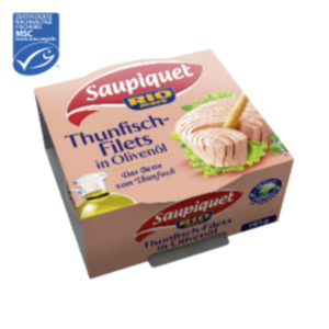 Saupiquet Thunfisch Filets in Olivenöl, -leicht und MSC-Thunfisch-Filets