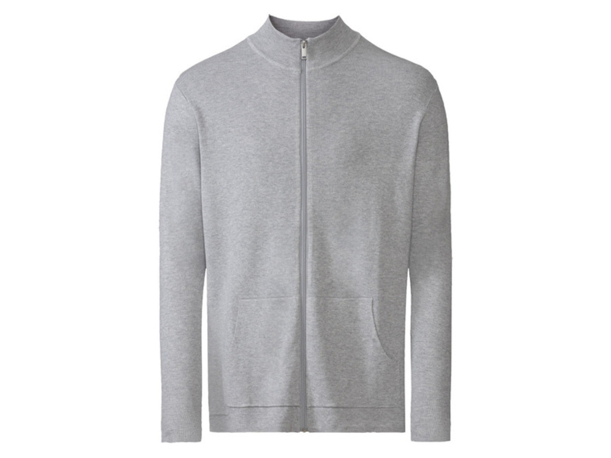 Bild 2 von LIVERGY Herren Strickjacke mit Stehkragen, körpernah geschnitten