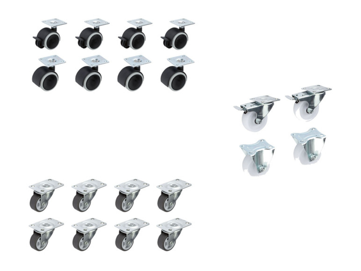Bild 1 von PARKSIDE Lenkrollen- / Möbelrollen- / Transportrollen-Set