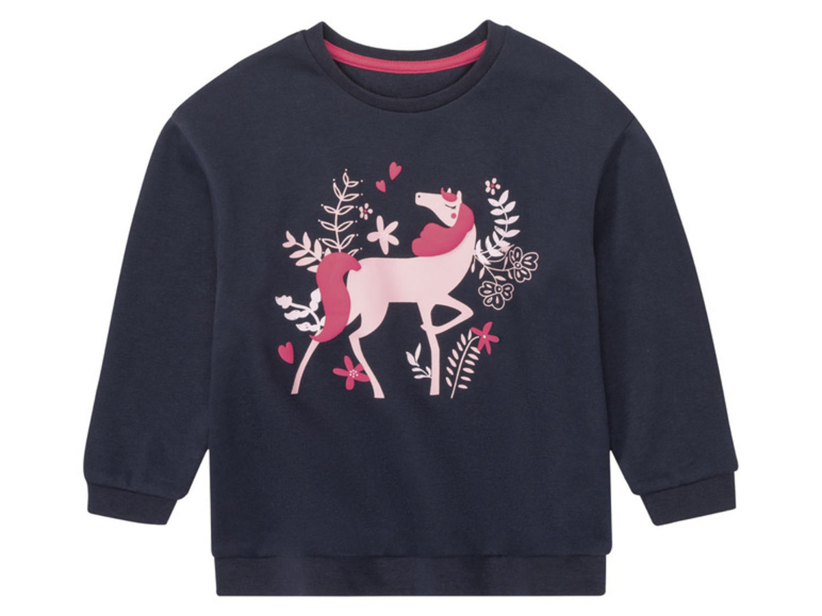 Bild 4 von lupilu Kleinkinder Mädchen Sweatshirt mit angerauter Innenseite