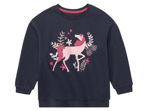 Bild 4 von lupilu Kleinkinder Mädchen Sweatshirt mit angerauter Innenseite