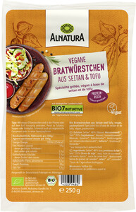 Bio Alnatura Vegetarische Bratwürstchen 250G
