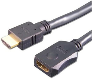 e + p HDMV 402 HDMI-Verlängerung (2m) Stecker Typ-A > Buchse Typ-A schwarz