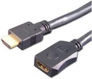 Bild 1 von e + p HDMV 402 HDMI-Verlängerung (2m) Stecker Typ-A > Buchse Typ-A schwarz