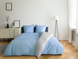 Castell Satin Bettwäsche »Uni Melange«, 135x200 cm oder 155x220 cm, aus Baumwolle