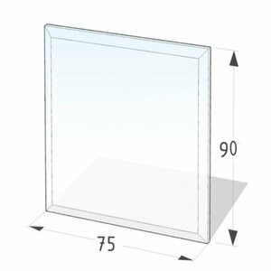 Lienbacher Funkenschutzplatte Glasbodenplatte Rechteck 6mm Stärke
