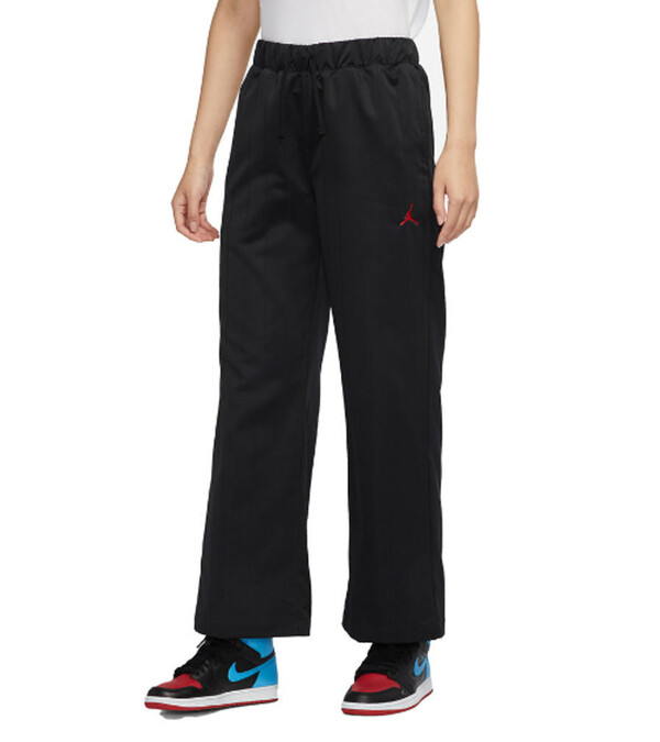 Bild 1 von NIKE Air Jordan Damen Freizeit-Hose lockere Stoff-Hose mit weitem Bein Heritage Woven Pants Schwarz