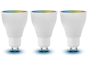 LIVARNO home 3er Set - Leuchtmittel RGB, für Zigbee Smart Home, 5 Watt, GU10