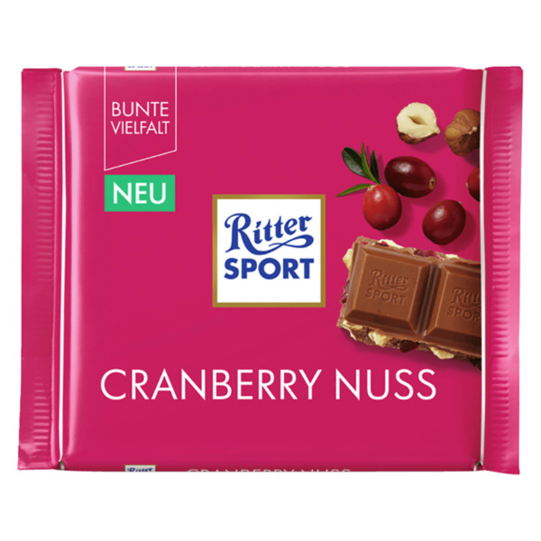 Bild 1 von Ritter Sport Schokolade Cranberry Nuss 100g