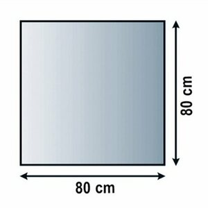 Lienbacher Funkenschutzplatte Glasbodenplatte Quadrat 6mm Stärke