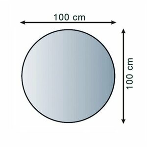 Lienbacher Funkenschutzplatte Glasbodenplatte Kreisrund 8mm Stärke