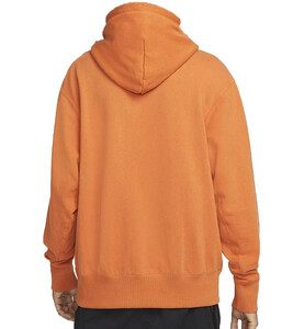 NIKE Classic Hoodie Herren Fleece-Pullover mit Kapuze Orange