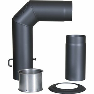 Kaminoflam Winkelrohr-Set Senotherm Gussgrau 150 mm