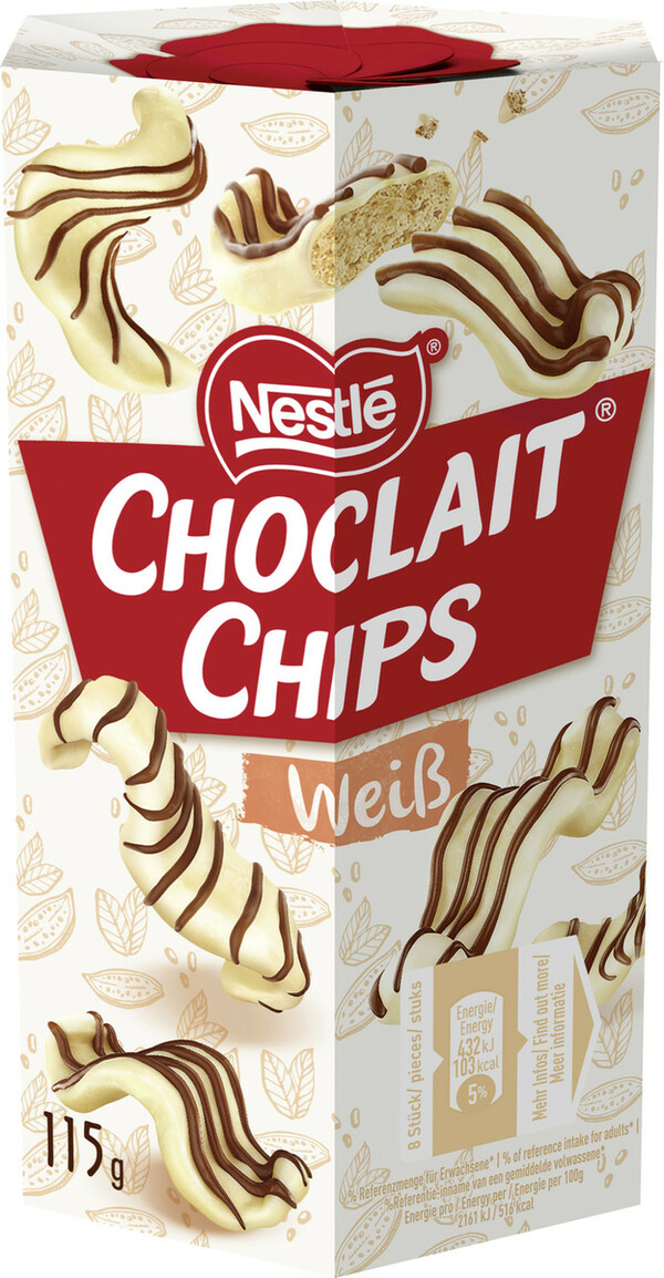 Bild 1 von Nestle Choclait Chips White 115G