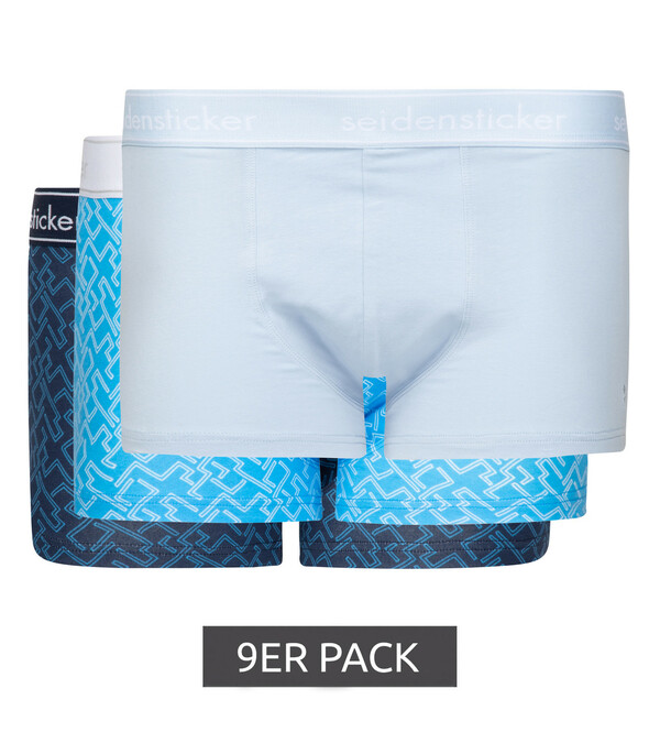 Bild 1 von 9er Pack seidensticker Cotton Stretch oder Flex Short Trunk Boxershorts für Herren aus weicher Baumwolle Mehrfarbig