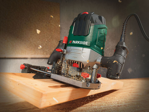 Bild 2 von PARKSIDE Oberfräse-Set »POF 1200 D3«, mit 6 Fräsbits