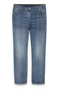 C&A Straight Jeans-Mid Waist-LYCRA®, Blau, Größe: 56