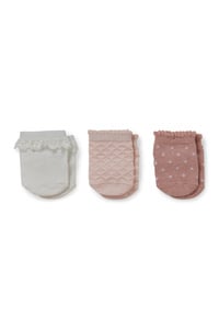 C&A Multipack 3er-Baby-Socken, Rosa, Größe: 12-13