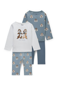 C&A Multipack 2er-Disney-Baby-Pyjama-4 teilig, Grau, Größe: 68