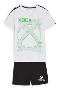 C&A Xbox-Shorty-Pyjama-2 teilig, Weiß, Größe: 176
