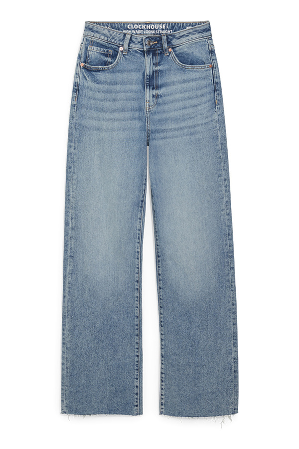 Bild 1 von C&A CLOCKHOUSE-Loose Fit Jeans-High Waist, Blau, Größe: 44