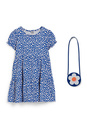 Bild 1 von C&A Set-Kleid und Tasche-2 teilig-geblümt, Blau, Größe: 110