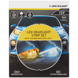 Dunlop LED-Leiste Scheinwerfer und Blinker