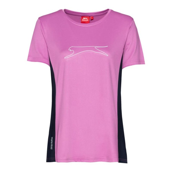 Bild 1 von Slazenger Damen-Fitness-T-Shirt mit Kontrast-Einsätzen