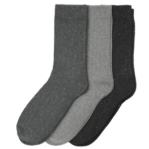 3 Paar Damen Socken mit Effektgarn